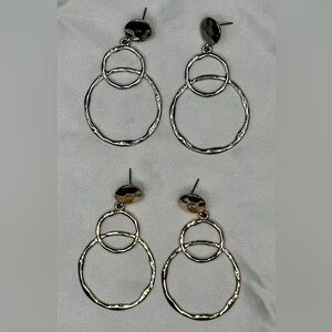 Gold and Silver Earrings